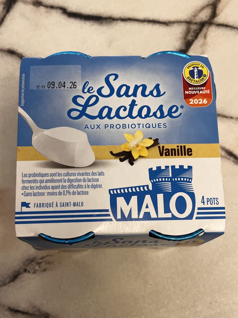 yaourt sans lactose vanille saint malo